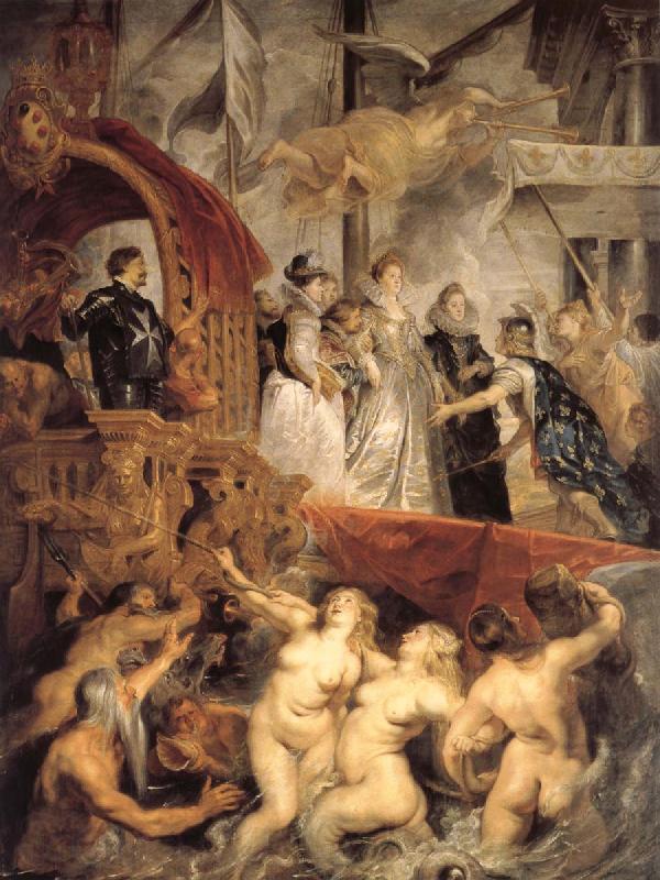 Peter Paul Rubens Mary arrivel Race of horse Spain oil painting art